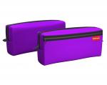 Пенал квадро c двумя отделениями ErichKrause® 210x100x50мм Neon Violet
