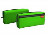 Пенал квадро c двумя отделениями ErichKrause® 210x100x50мм Neon Green