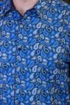 Рубашка 2567 индиго-синий BLACK STONE №01