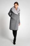 Пальто Gotti 192-1м серый меланж