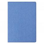 Блокнот А5 (148х213мм), BRAUBERG Tweed, 112л, гибкий кожзам, линия, синий, 110966