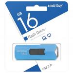 Флэш-диск 16GB SMARTBUY Stream USB 2.0, синий, SB16GBST-B