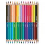 Карандаши двухцветные MAPED (Франция) "Color Pep's" 18 шт, 36 цв, трехгранные, двусторонние, 829601