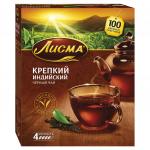 Чай ЛИСМА "Крепкий", черный, 100 пакетиков по 2г, 201933