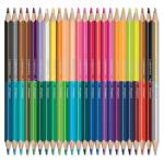 Карандаши двухцветные MAPED (Франция) "Color Pep's" 24 шт, 48 цв, трехгранные, двусторонние, 829602