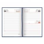 Ежедневник датированный 2020 А5 (138х213мм) BRAUBERG Favorite, кожзам, темно-синий, 129692