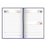 Ежедневник датированный 2020 А5 (138х213мм) BRAUBERG Select, кожзам, темно-синий, 129713