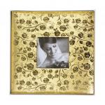 Фотоальбом BRAUBERG свадебный, 20 магнитных листов 30*32см, под фактурную кожу, золотистый, 391127
