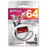 Флэш-диск 64GB SILICON POWER Touch 810 USB 2.0, красный, SP064GBUF2810V1R