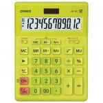 Калькулятор настольный CASIO GR-12С-GN (210х155мм), 12 разрядов, двойное питание, САЛАТОВЫЙ