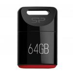 Флэш-диск 64GB SILICON POWER Touch T06 USB 2.0, черный, SP064GBUF2T06V1K