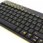 Набор беспроводной LOGITECH Wireless Combo MK240, клавиатура, мышь 2кнопки+1к-кнопка, чёрно-жёлтый