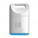Флэш-диск 64GB SILICON POWER Touch T06 USB 2.0, белый, SP064GBUF2T06V1W