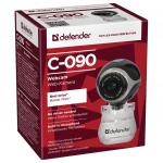 Веб-камера DEFENDER C-090, 0.3 мп, микрофон, USB 2.0, рег.креп., черн., 63090