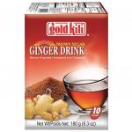 Чайный напиток "Ginger Drink" имбирный с тростниковым сахаром, 10 саше по 18г, GOLD K