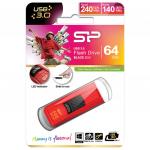 Флэш-диск 64GB SILICON POWER Blaze B50 USB 3.1, красный, SP064GBUF3B50V1R