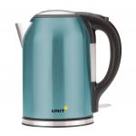 Чайник UNIT UEK-270, 1,8л, 2000Вт, закрытый нагревательный элемент, сталь, бирюзовый, (ш/код 15260)
