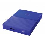 Диск жесткий внешний HDD WESTERN DIGITAL My Passport 1TB 2.5", USB 3.0,  синий, WDBBEX0010BBL-EEUE