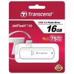 Флэш-диск 16GB TRANSCEND Jetflash 730 USB 3.0, белый, TS16GJF730