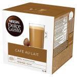 Капсулы для кофемашин NESCAFE Dolce Gusto Cafe au lait, натуральный кофе с молоком 16шт*10г,12148061