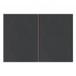 Альбом-скетчбук А4 (210х297мм), черная бумага, 32л, 120г/м, гребень, BRAUBERG ART CLASSIC, 128951