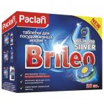 Таблетки для мытья посуды в посудомоечных машинах 28шт PACLAN Brileo "All in one Silver", ш/к 79271