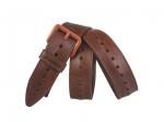 Кожаный коньяк мужской джинсовый ремень B40-1039