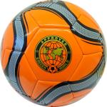 R18027-5 Мяч футбольный (оранжевый) 3-слоя  PVC 2.3, 340 гр, машинная сшивка