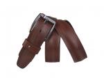 Кожаный коньяк мужской джинсовый ремень B40-1023
