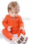 NORVEG Overall Wool Комбинезон детский цвет терракот