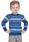 NORVEG Sweater Jaquard Wool Alpaca Свитер детский цвет норвежский синий
