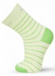 NORVEG Cotton Носки детские цвет зелено-салатовая полоска