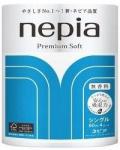 "NEPIA" "Premium Soft"  Однослойная туалетная бумага 60 м. (4 рулона)