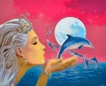 Морская царица и дельфины