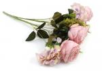 Букет декоративный "Роза с гортензией" 55 см (SF-1549) светло-розовый
