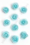 Головки цветов "Роза" с блестками 5,5 см (50 шт) SF-3002, светло-голубой