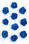 Головки цветов "Роза" с блестками 5,5 см (50 шт) SF-3002, синий