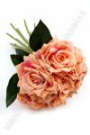 Букет свадебный "Розы" 23 см (SF-1552) персиковый