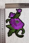 Нашивки "Роза с бутонами" (5 шт) SF-743, фиолетовый