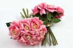Букет свадебный "Розы" 23 см (SF-1552) розовый