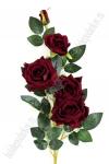 Ветка декоративная "Роза" 87 см (SF-1554) бордовый