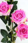 Ветка декоративная "Роза" 87 см (SF-1554) розовый