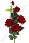 Ветка декоративная "Роза" 87 см (SF-1554) темно-красный