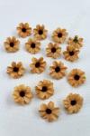 Головки цветов "Ромашка с блеском" 3,5 см (100 шт) SF-606, темно-персиковый №5