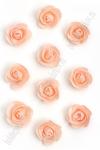 Головки цветов "Роза" с блестками 5,5 см (50 шт) SF-3002, персиковый