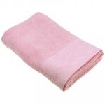 Полотенце махровое 70х130 см Перо, плотность 420 г/м2, 100% хлопок, светло-розовый (Узбекистан)
