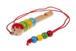 DE 0511 Свисток деревянный на шнурке «ГУСЕНИЦА» (Whistle pipe, caterpillar)