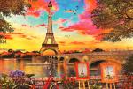 Красочный Париж на закате дня