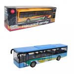 ИГРОЛЕНД Автобус инерционный, металл, пластик, 15х3,3х3,3см, 4 дизайна