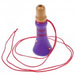 DE 0532 Деревянный свисток-дудочка на шнурке, фиолетовый (Whistle pipe, violete)